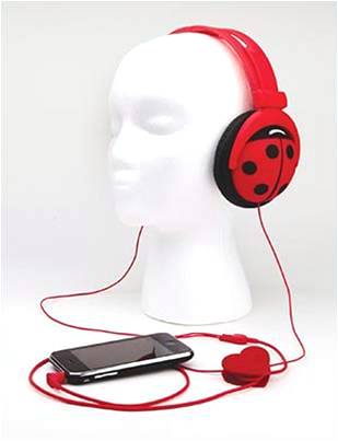 Funkyfonic Headphones - Ladybug